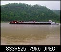 Towboat heading downstream. - File 1 of 2 - Pushing empty.jpg (1/1)-pushing-empty.jpg